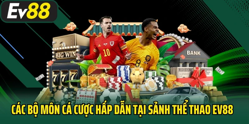 Các bộ môn cá cược hấp dẫn tại sảnh thể thao EV88