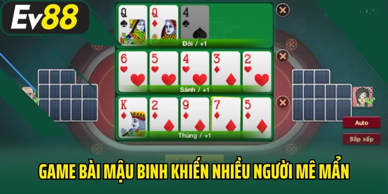 Trò chơi game bài mậu binh khiến nhiều người mê mẩn