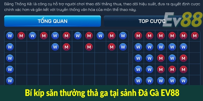 Bí kíp săn thưởng thả ga tại sảnh Đá Gà EV88