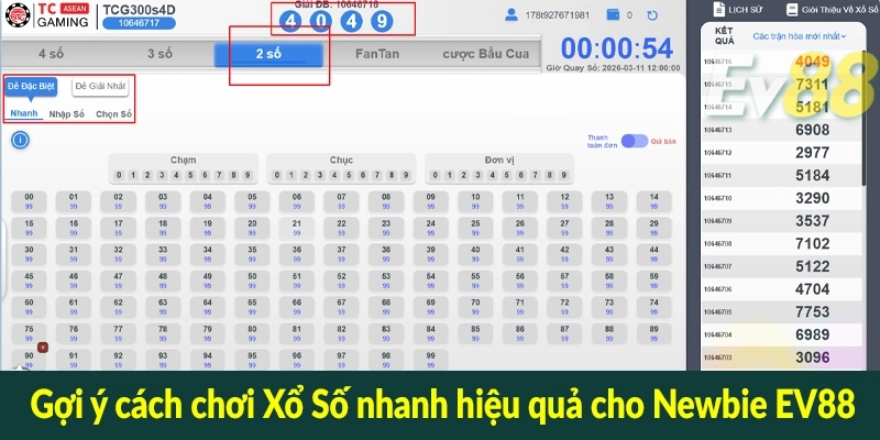 Gợi ý cách chơi Xổ Số nhanh hiệu quả cho Newbie EV88