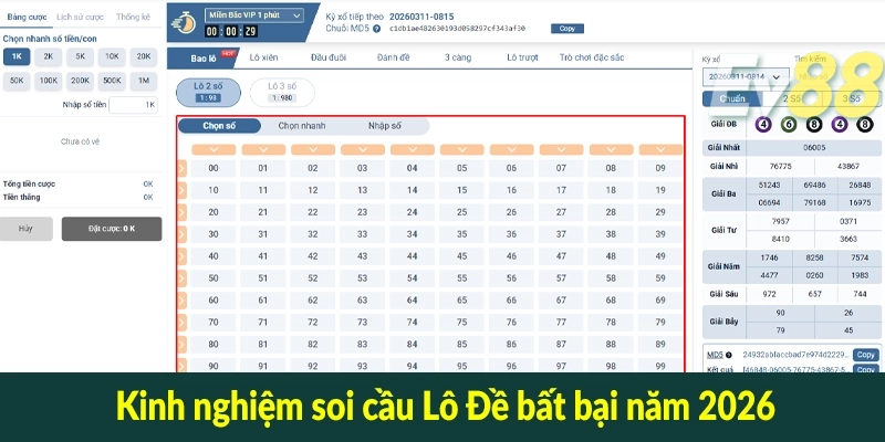 Kinh nghiệm soi cầu Lô Đề bất bại năm 2026